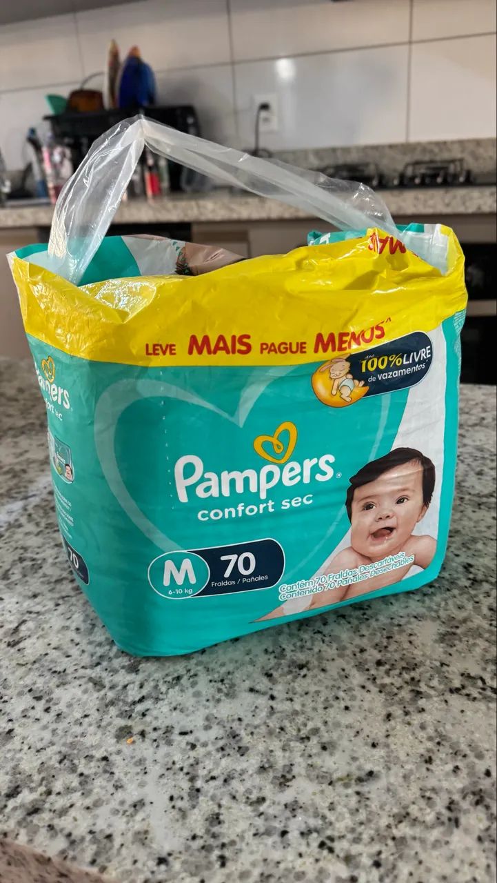 Fralda Pampers Confort Sec M