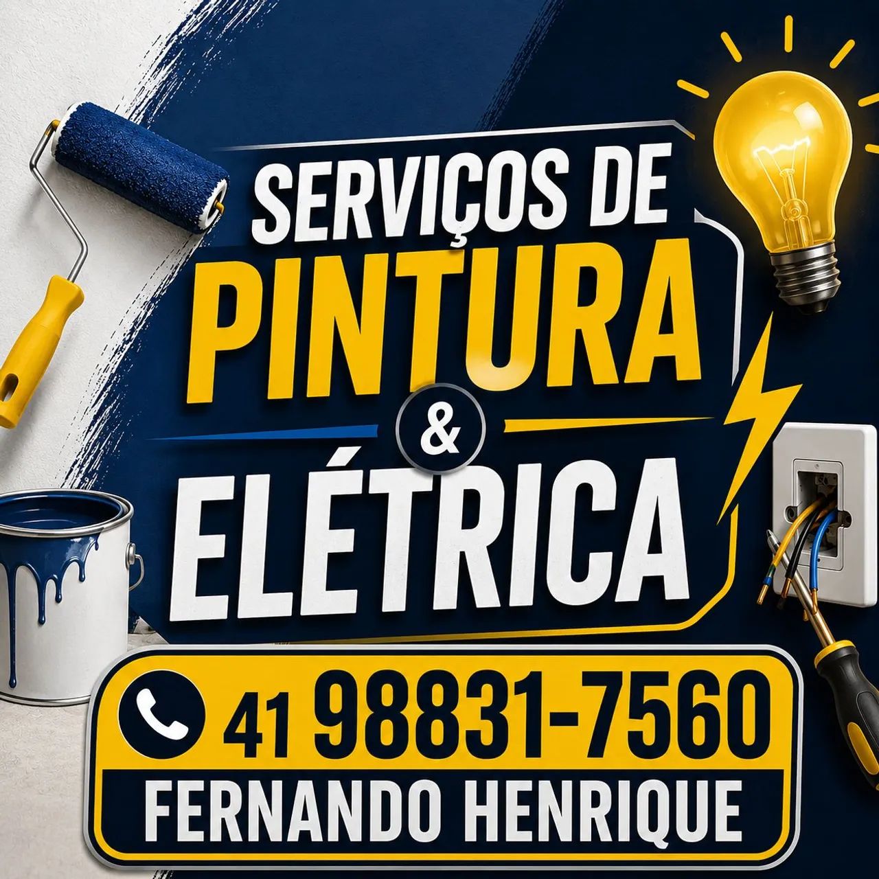 Serviços de Elétrica e Pintura 