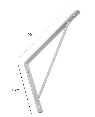 ? 5 Prateleiras em MDF Branco + e Suportes - Foto 2