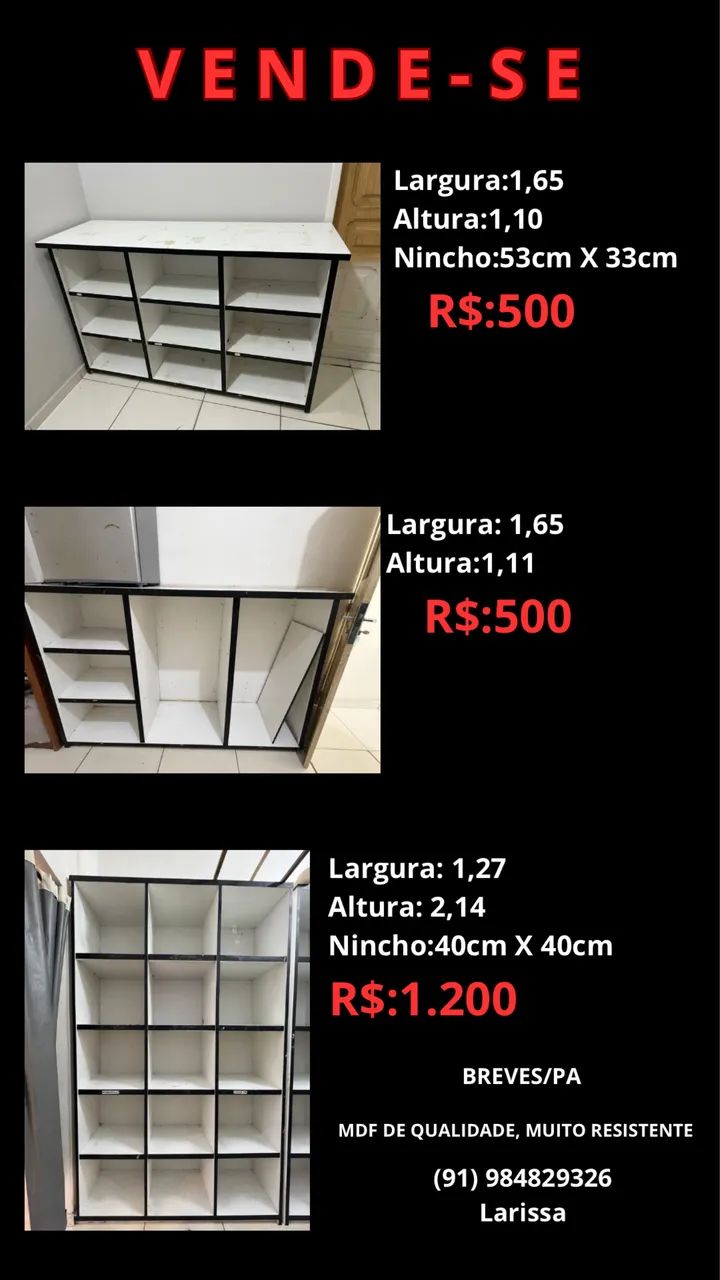 Móveis eM MDF