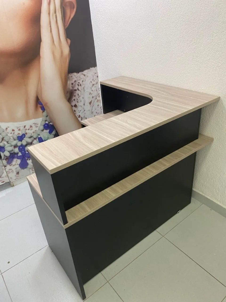 BALCÃO CAIXA PARA COMÉRCIO LOJA EM L - Foto 2