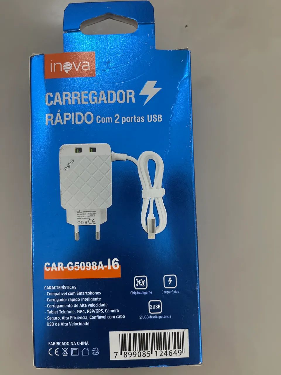 Carregador Rápido I6 2 Portas USB Alta Velocidade  - Foto 2