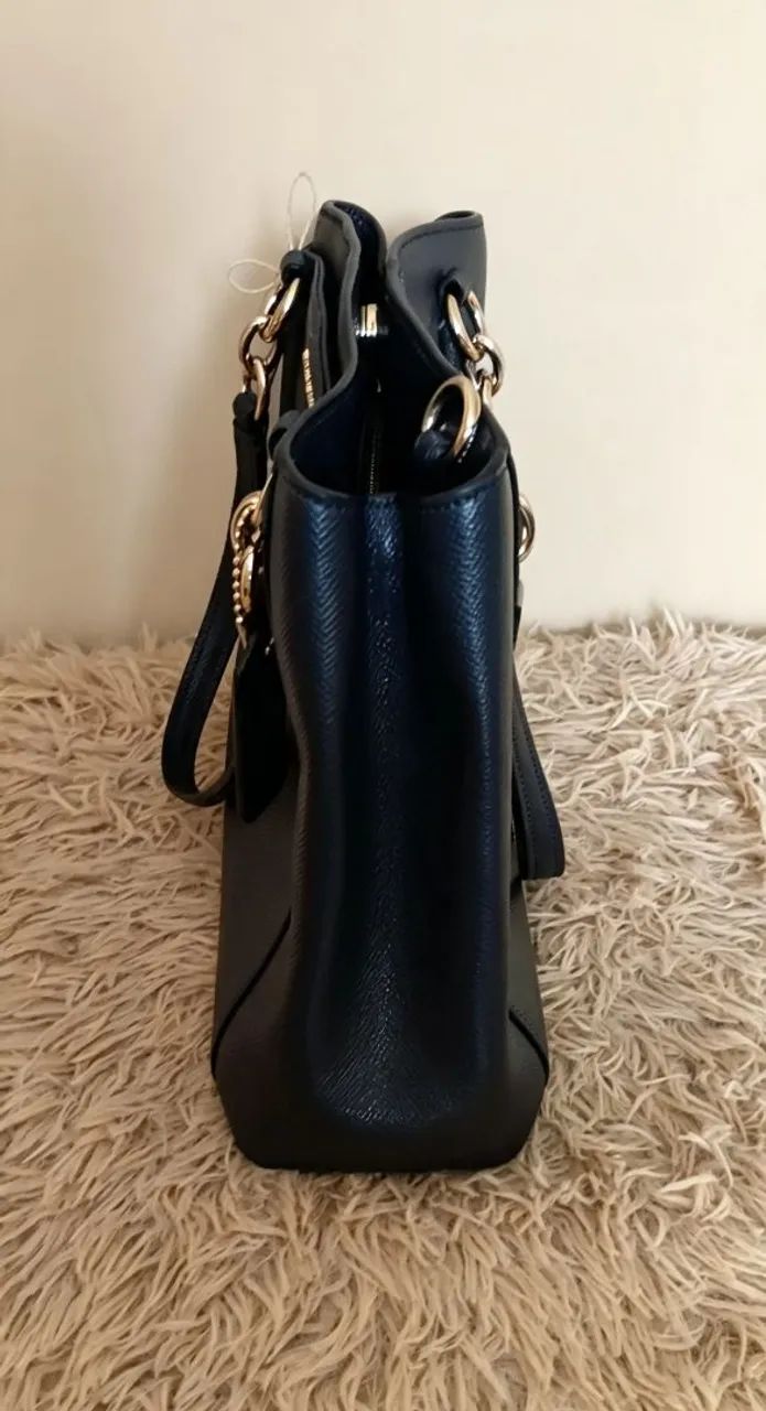 Bolsa coach original azul marinho  - Foto 3