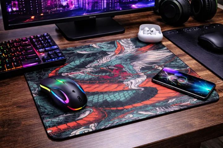 Mouse pad para jogos Dragão japonês IMPORTADO - Foto 3
