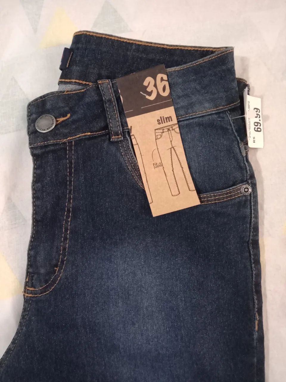 Calca jeans Slim Fit+justo n 36 - Foto 5