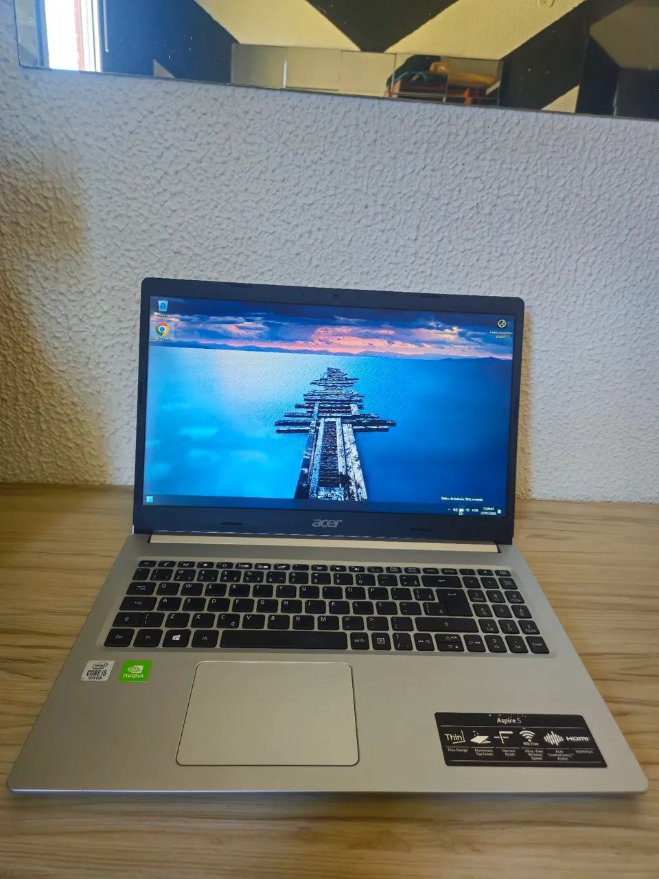 Notebook Gamer Acer com placa de vídeo NVIDIA Gforce e nota fiscal.