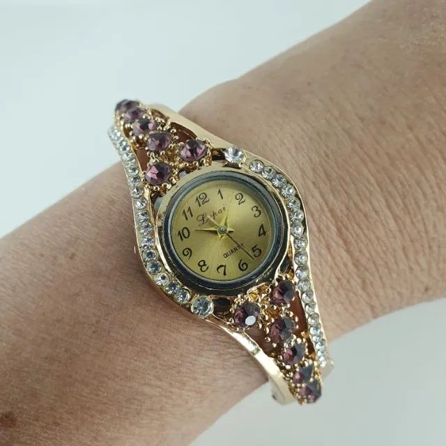 Relógio Bracelete Lupai Purple Crystals  - Foto 4