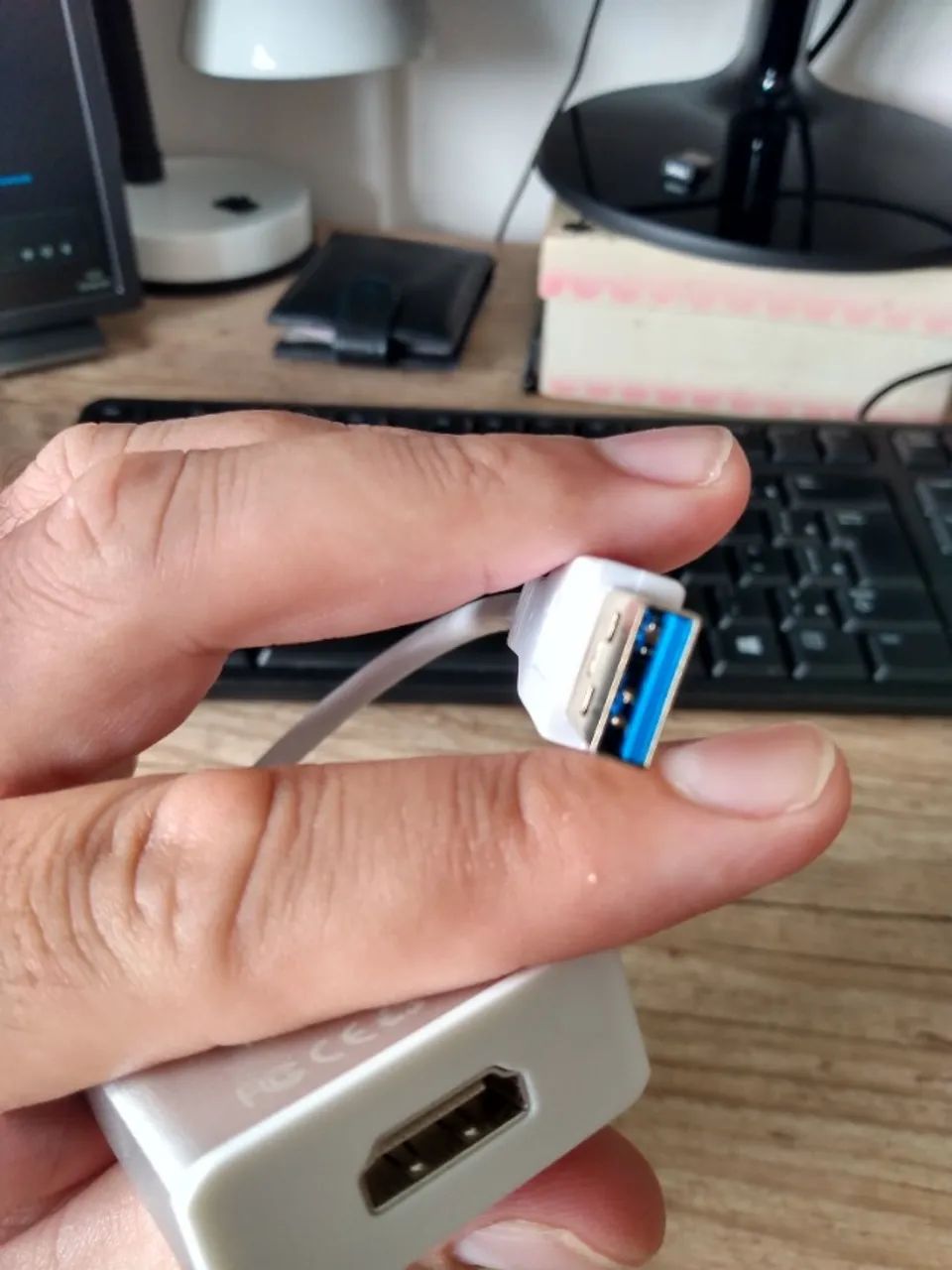 Cabo Conversor USB para HDMI - Expanda seu notebook - Foto 2