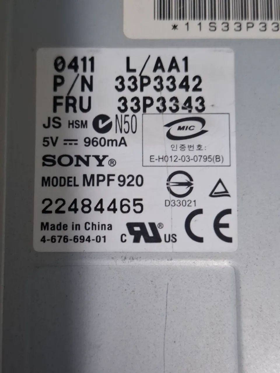 Drive disquete 1,44mb sony com cabo - Foto 2