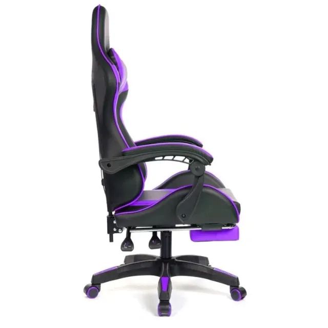 Cadeira Gamer Prizi Canvas - Roxa - Nova - Foto 5