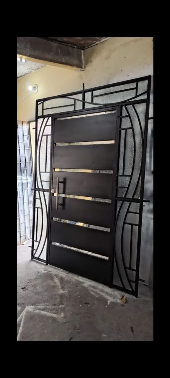 Porta galvanizada