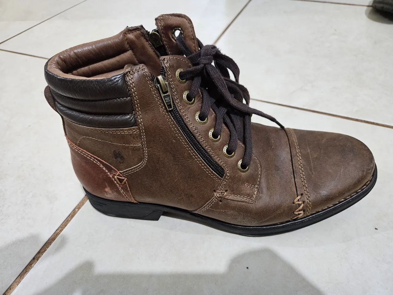 Bota Marron tam 39/40  - Foto 3