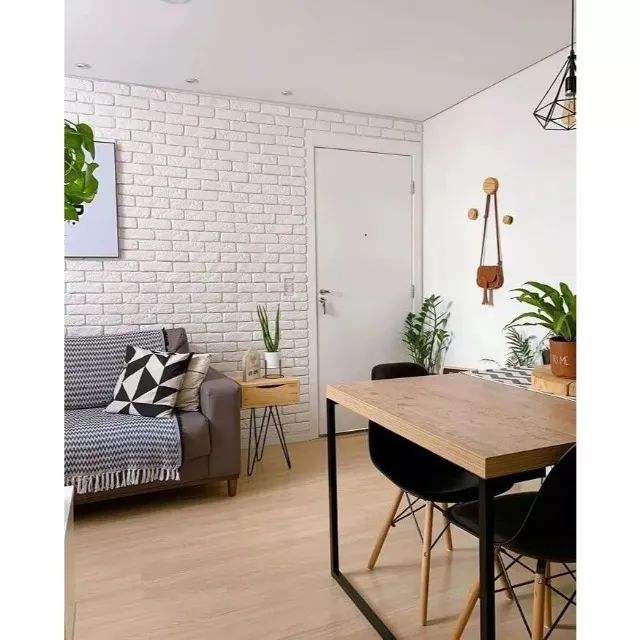 Kit Tijolinho Decorativo De Gesso Rústico 3D - Foto 6