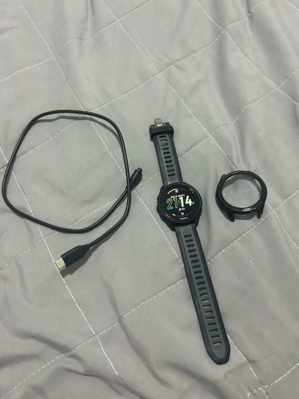 Relógio garmin 165 preto e cinza  - Foto 3