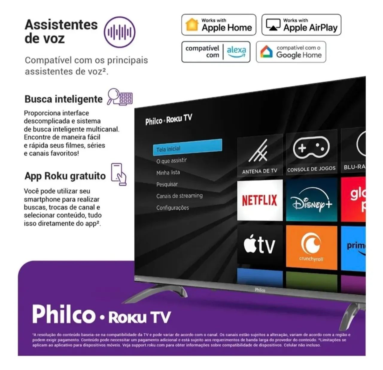 Tv Philco 32 Roku TV - Foto 4