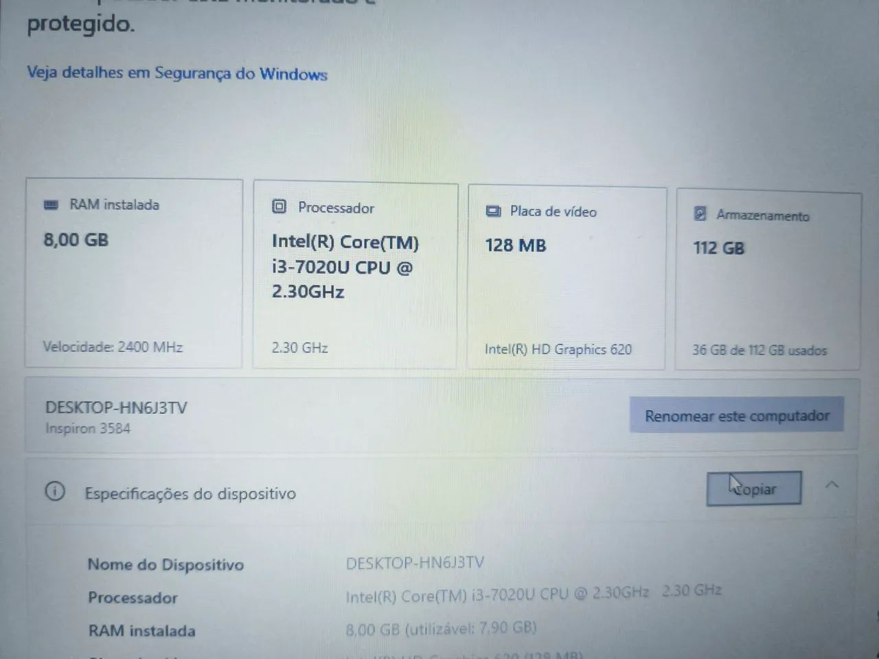 Dell i3 7ª geração  - Foto 3