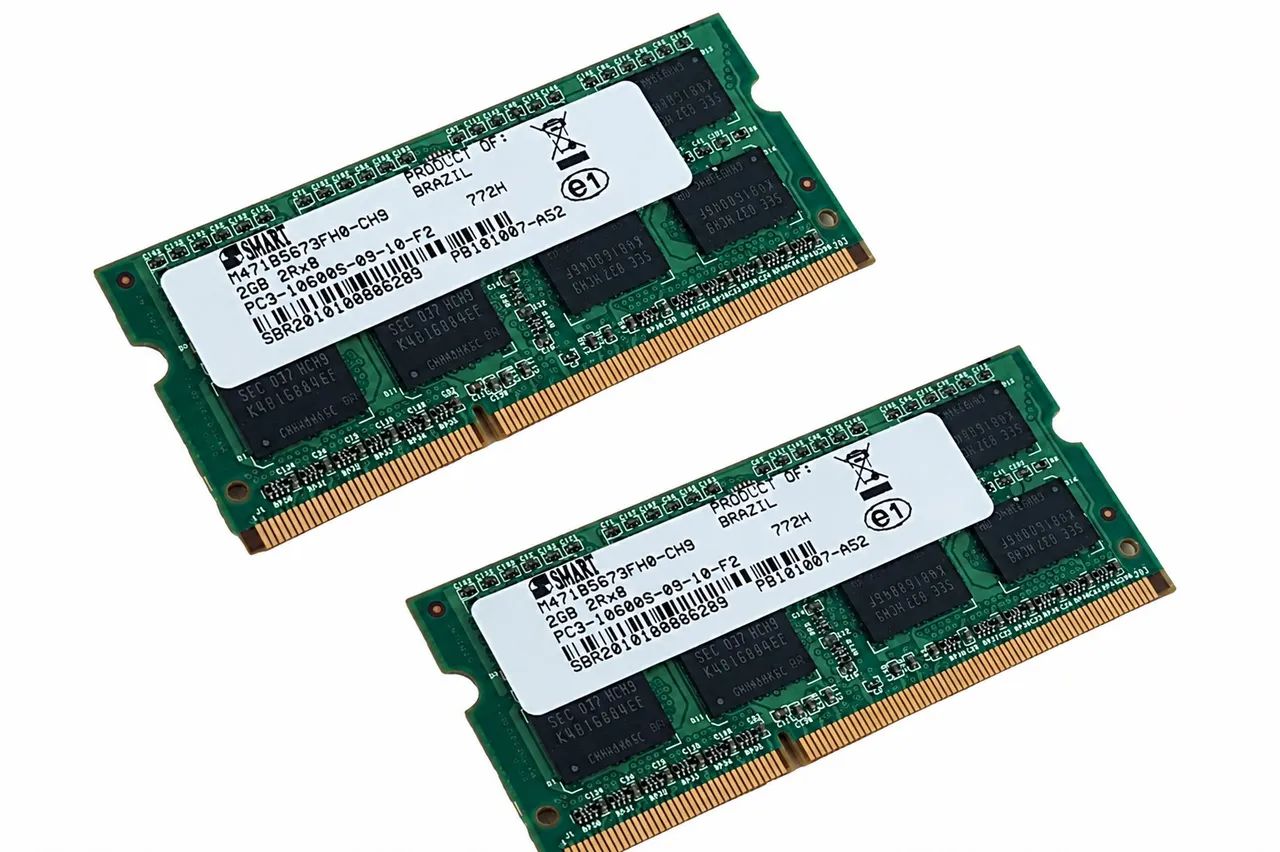 Par de memoria ram de 2 g cada