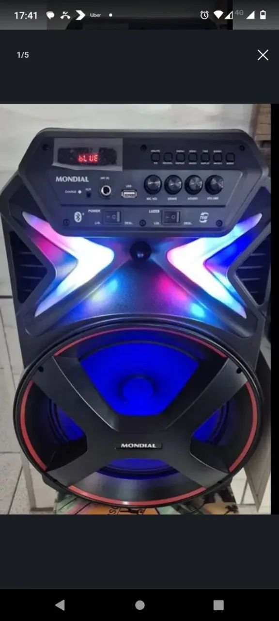 Vendo Caixa de som mondial 400wats