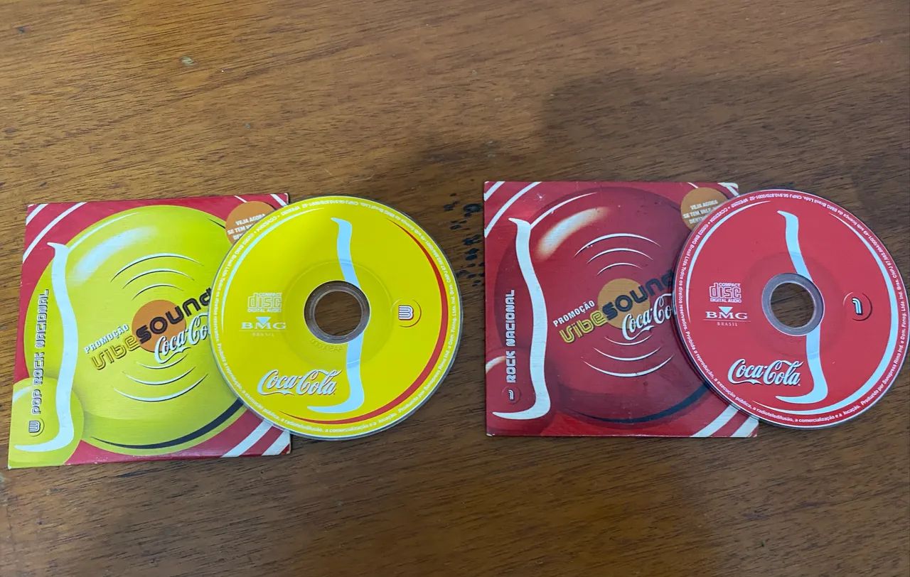 Mini CDs promocionais Coca-Cola Vibe Sound 
