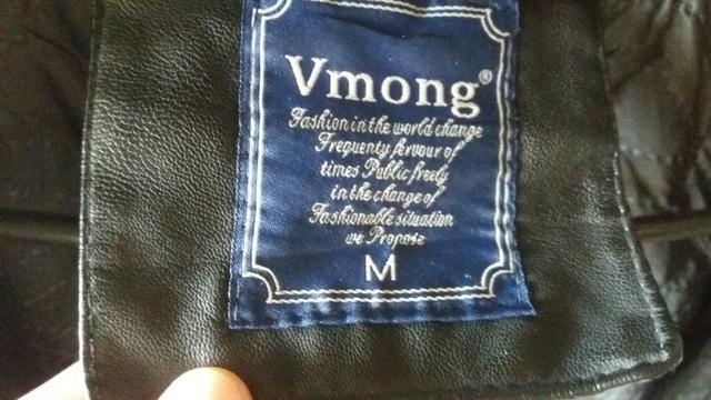 jaqueta de couro vmong fashion wear