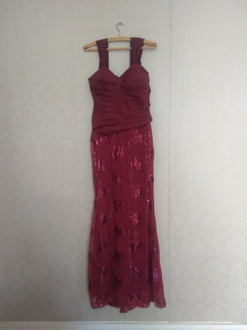 olx vestido marsala
