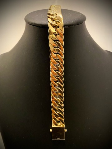 Pulseira em ouro 18 k 31 gramas elo Grumet - Foto 4