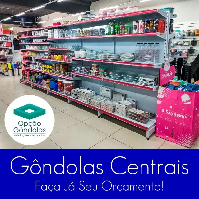 Gôndolas, Prateleiras, Estantes e Bandejas Novas Para Comércio