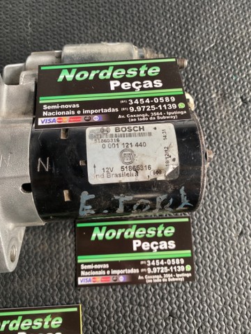 Motor de partida bravo e tork 1.8  serve para todos motores e tork  - Foto 3