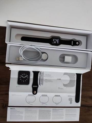 Apple Watch Series 3 Celular + GPS 38mm Relógio SmartWatch Pulseira Carregador Magnético - Foto 5