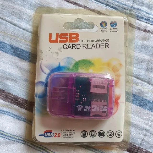 Leitor de cartão de memoria USB 2.0 Card Reader - Computadores e acessórios  - Vila Parque Jabaquara, São Paulo 1252625788