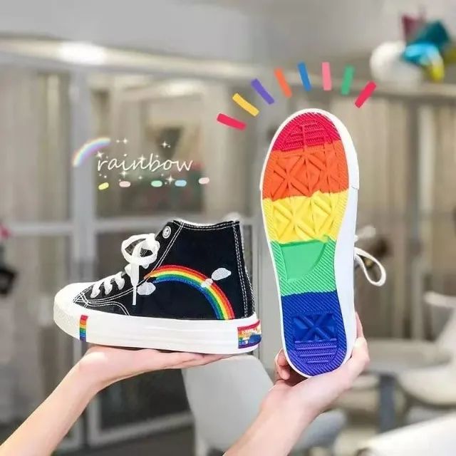Tênis Arco Íris - Estilo All Star