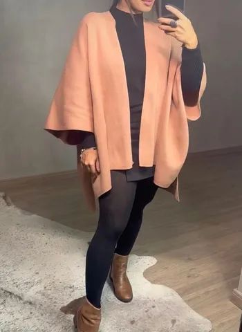Poncho feminino inspiração
