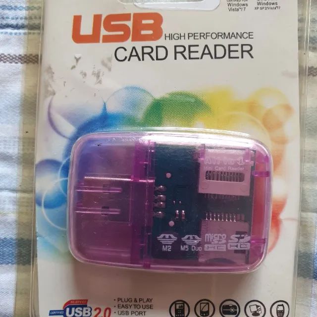 Leitor de cartão de memoria USB 2.0 Card Reader - Computadores e acessórios  - Vila Parque Jabaquara, São Paulo 1252625788