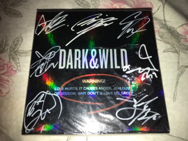 CD / album Bts autografado Dark &wild