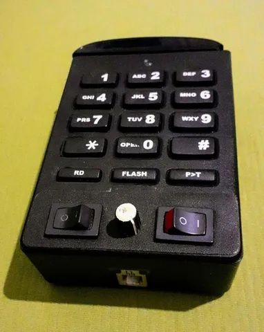 RARIDADE TELEFONE CLÁSSICO DE CALL CENTER OU TELEFONE FIXO PRETO COM TECLADO DA MARCA ITM