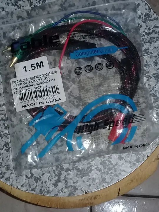 cabo hdmi macho x cabo rca com 3 pinos 1,5 mt - Foto 3