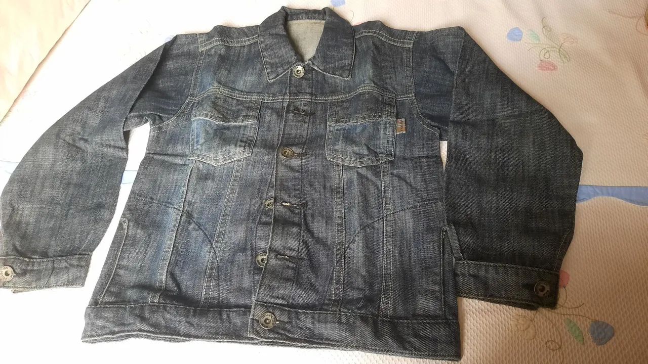 Jaqueta jeans infantil tam.8