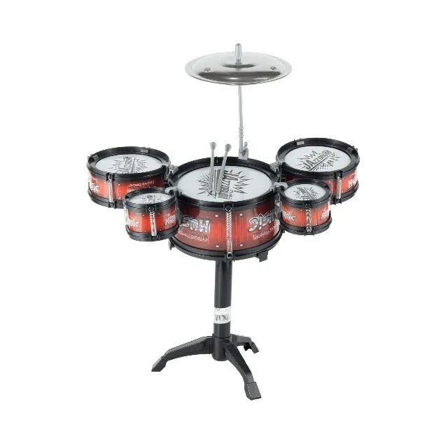 brinquedo musical bateria infantil fu19320 5tambor altu 45cm - Foto 2