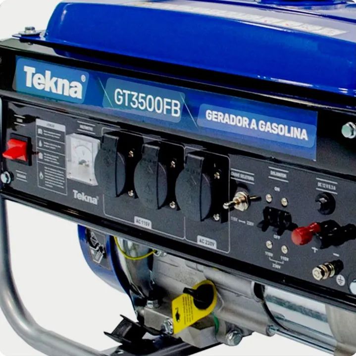 Gerador TEKNA a gasolina 3,1 kva - Foto 2