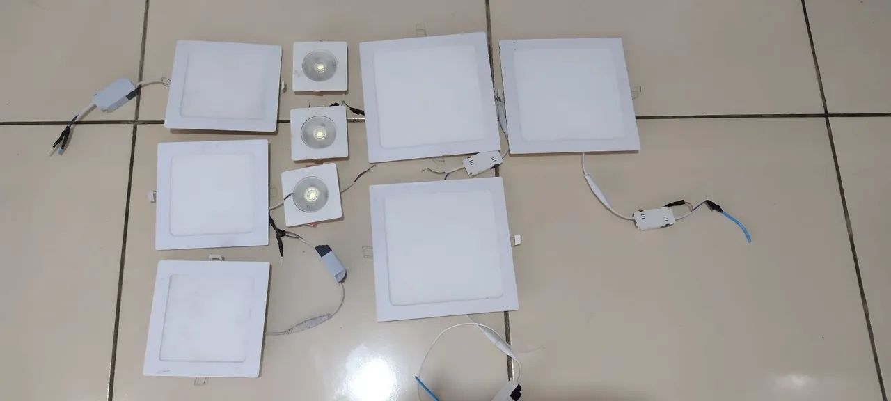 6 Placas de LED para Teto - Novas - Foto 4