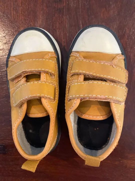 Tênis Infantil Pequeno - Amarelo - Foto 4