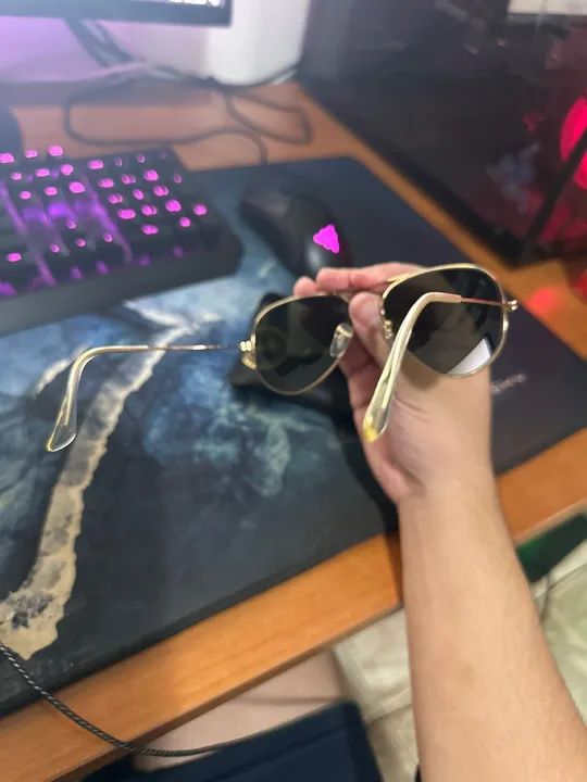 Óculos rayban aviator classic novo original preciso vender rapido "envio rapido? - Foto 3