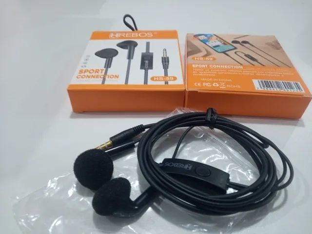 Fone de Ouvido Com Microfone da Hrebos HS- 59 Original - Foto 3