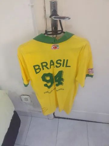 Camisa seleção brasileira tetracampeã mundial 94 tamanho G  - Foto 2
