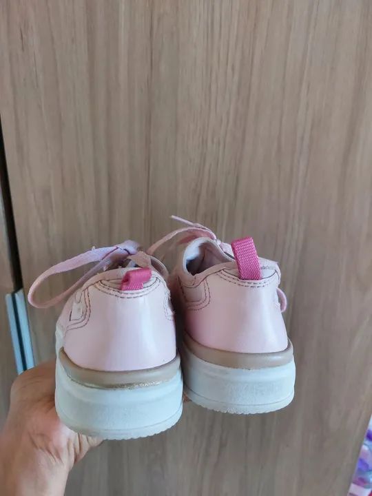 Tênis rosa infantil tamanho 29 - Foto 3