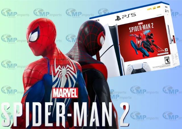 Loja MP Imports: Playstation 5 Slim 1tb Spider-man 2 Cor Branco - Foto 5