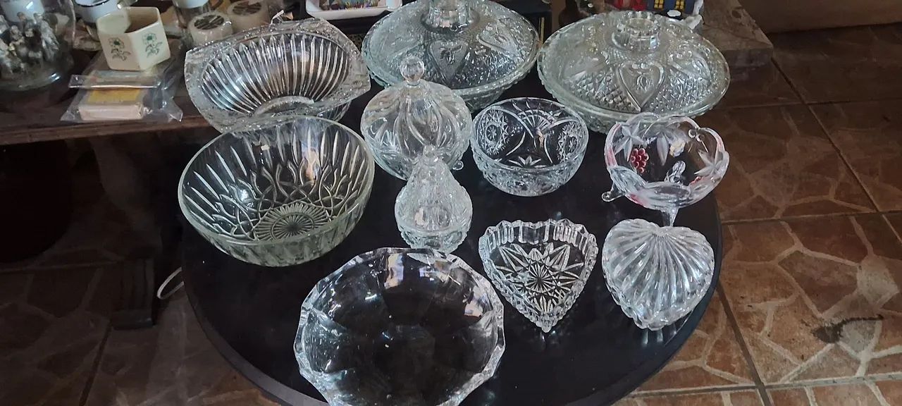 Jogo de 11 belíssimas peças transparente  - Foto 6