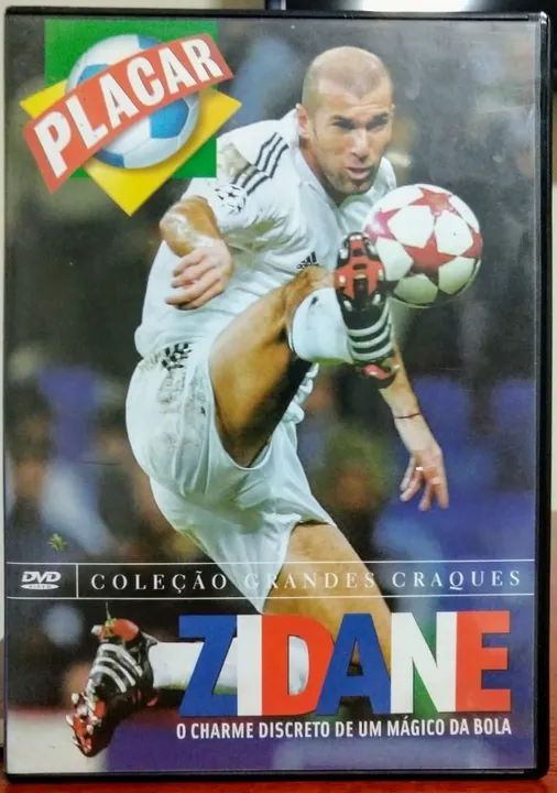 DVD Zidane Placar - Coleção grandes craques - CDs, DVDs etc