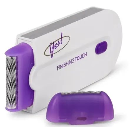 Aparelho Depilador / Barbeador Corporal e Facial Recarregável via USB Luz Azul z022 
