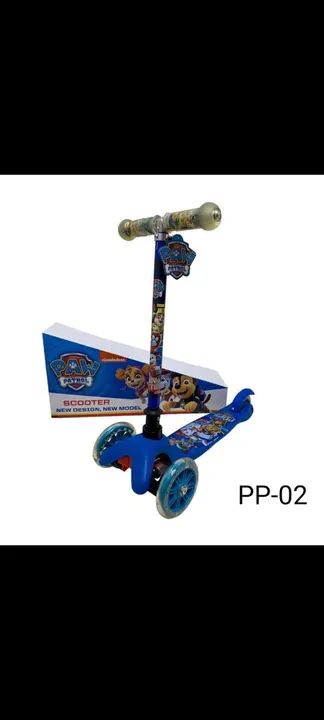 R$149.99 patinete infantil azul patrulha canina  2 rodas na frente novo 0km 